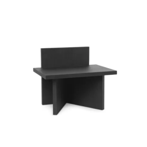 Ferm Living Oblique Stool Black Stained Ash